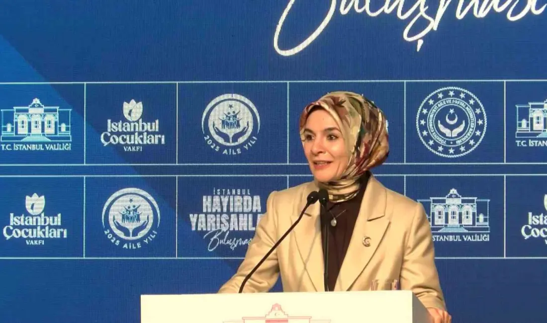 Aile ve Sosyal Hizmetler Bakanı Mahinur Özdemir Göktaş, Beyoğlu’nda düzenlenen