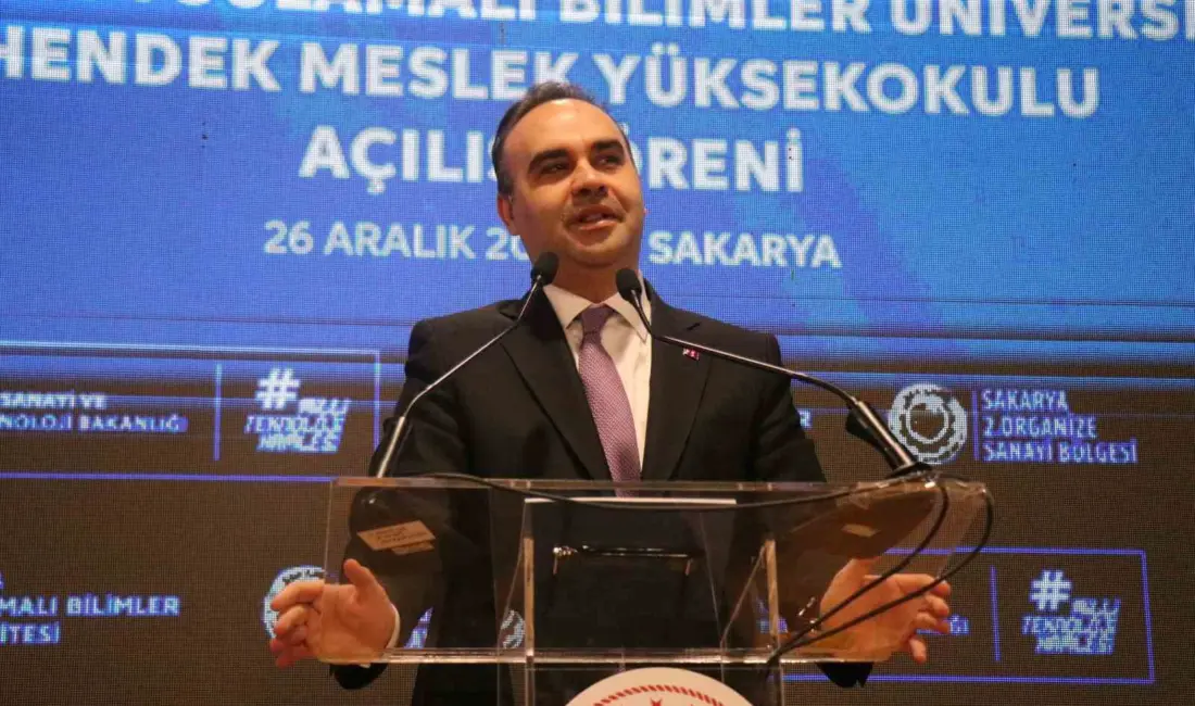 Sanayi ve Teknoloji Bakanı Mehmet Fatih Kacır, “Üretimde ve teknoloji