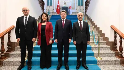 Adalet Bakanı Yılmaz Tunç, DEM Parti İmralı Heyeti üyelerinin gerçekleştirdiği