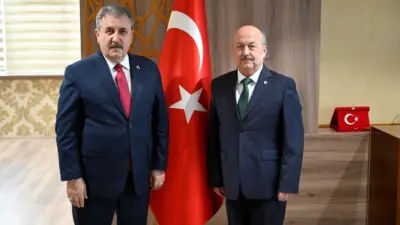 Büyük Birlik Partisi (BBP) Genel Başkanı Mustafa Destici, Rektör Prof.