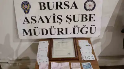 Bursa’nın yılbaşı öncesi yapılan denetimlerde kumar oynandığı tespit edilen iş
