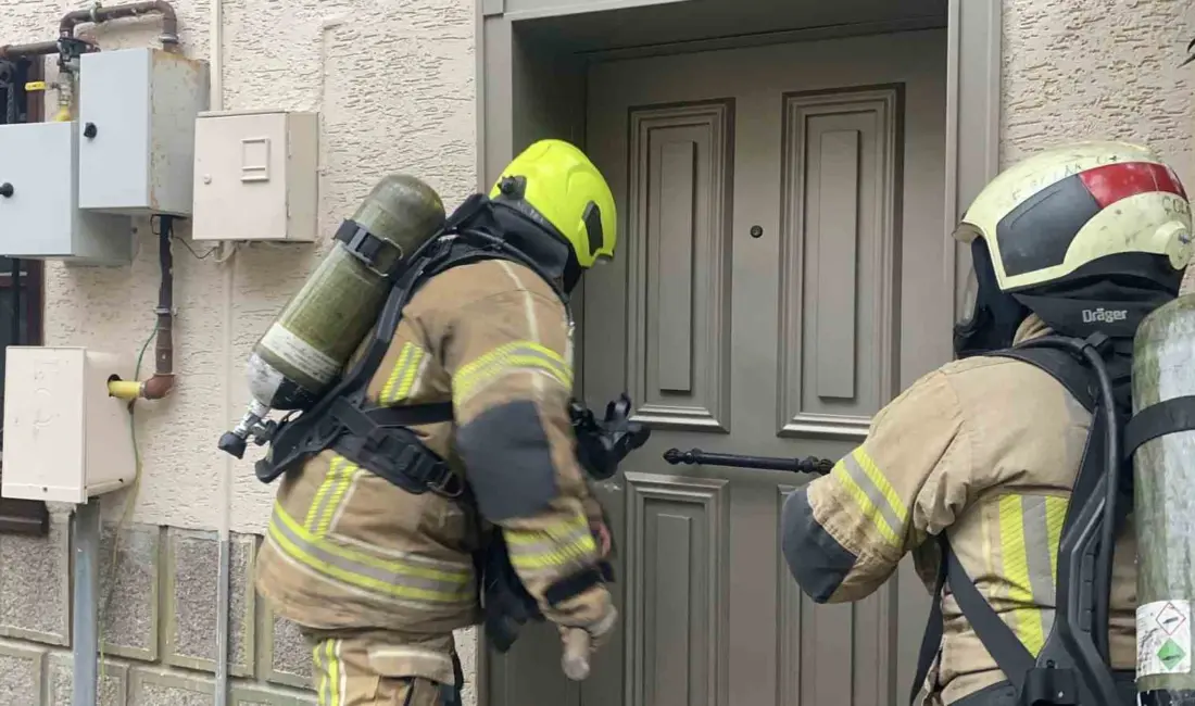 Bursa’nın Mudanya ilçesinde bir evde akvaryumdan kaynaklı çıkan yangın, itfaiyenin