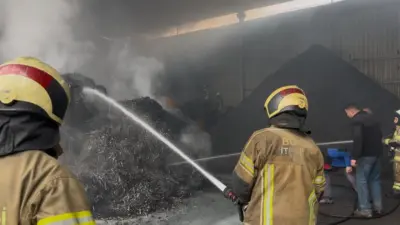 Bursa’nın Nilüfer ilçesinde çıkan yangın korku dolu anlara neden oldu.