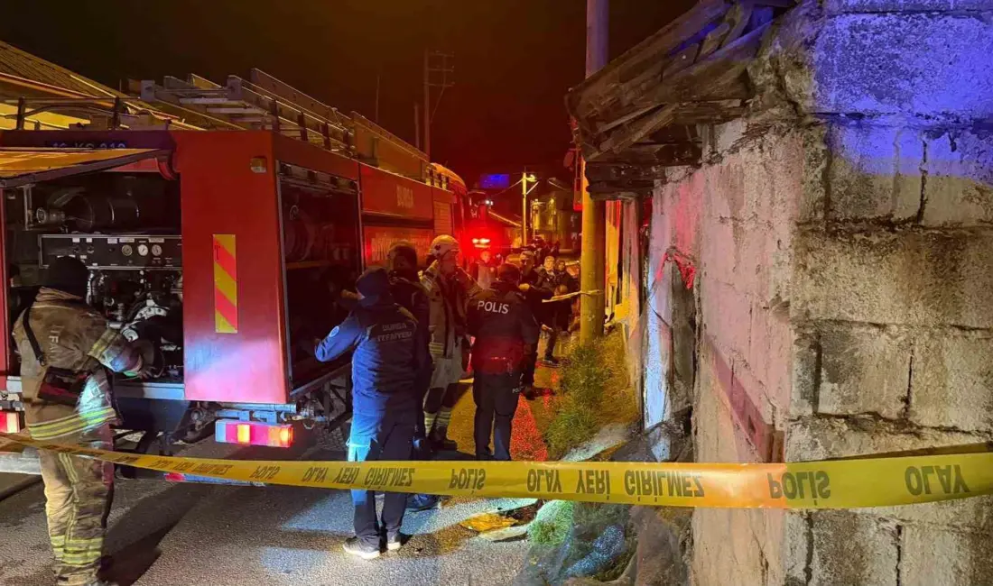 Bursa’nın İznik ilçesinde tek katlı müstakil evde çıkan yangında 1