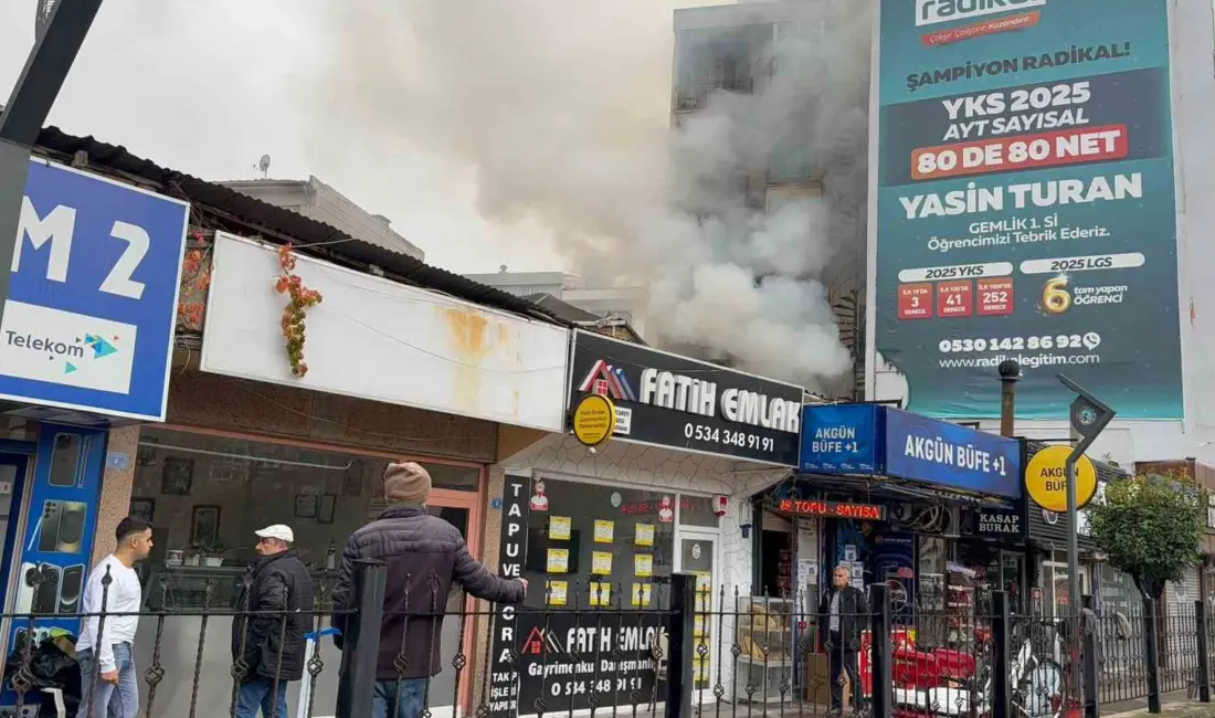 Bursa’nın Gemlik ilçesinde bir pide imalathanesinde çıkan yangın, kısa süreli