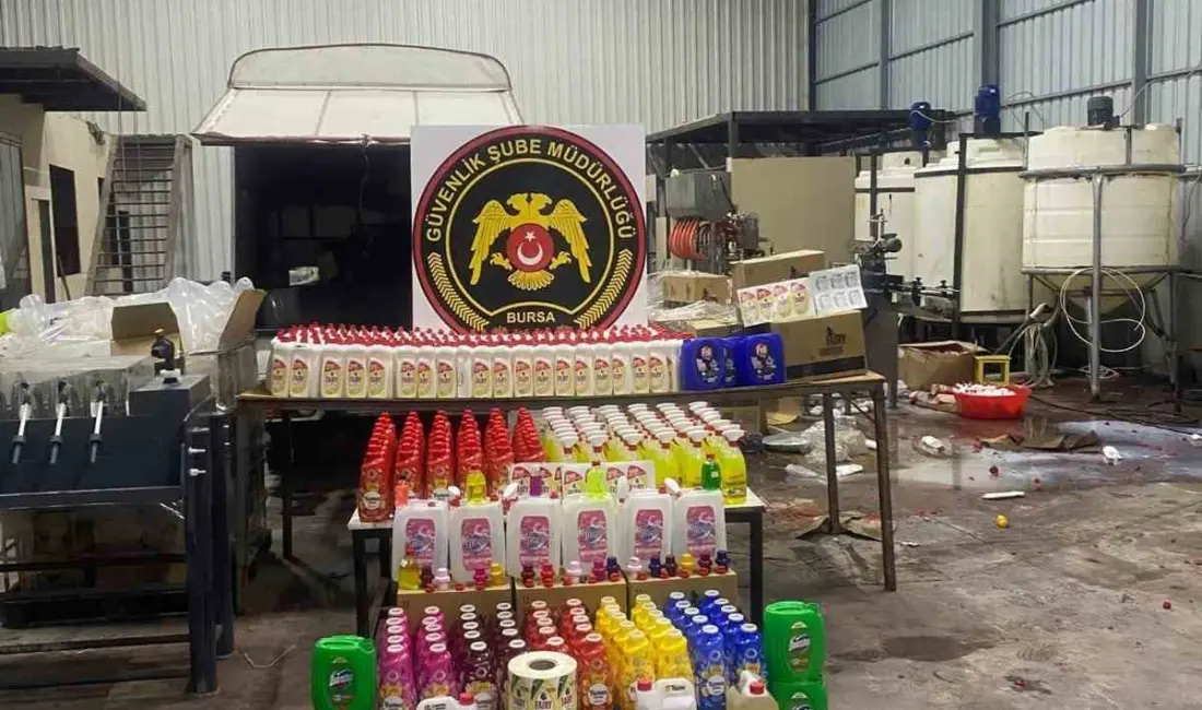 Bursa’da zehirli madde imalatı ve ticareti ile kaçak üretime yönelik
