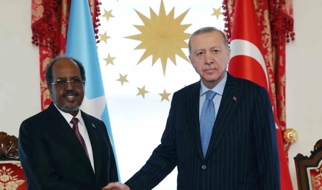Cumhurbaşkanı Recep Tayyip Erdoğan ile Somali Cumhurbaşkanı Hasan Şeyh Mahmud