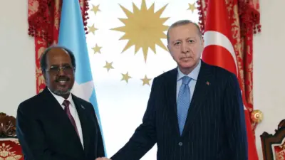 Cumhurbaşkanı Recep Tayyip Erdoğan ile Somali Cumhurbaşkanı Hasan Şeyh Mahmud