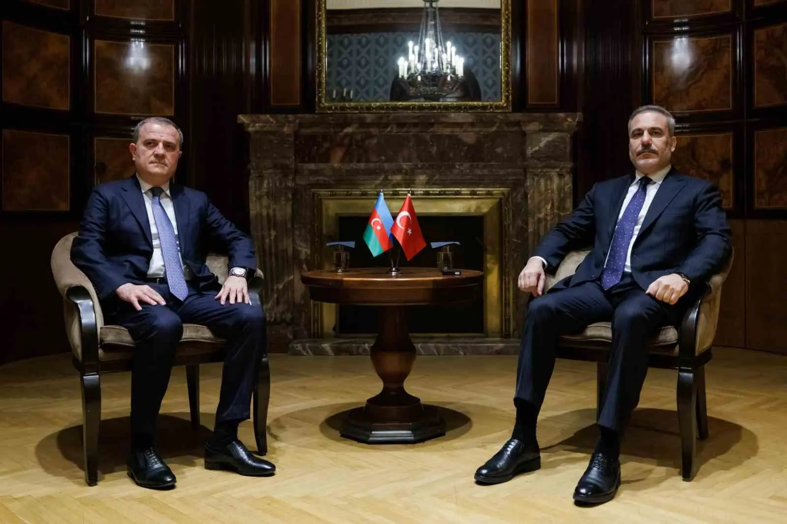 Dışişleri Bakanı Hakan Fidan, Azerbaycan Dışişleri Bakanı Ceyhun Bayramov ile