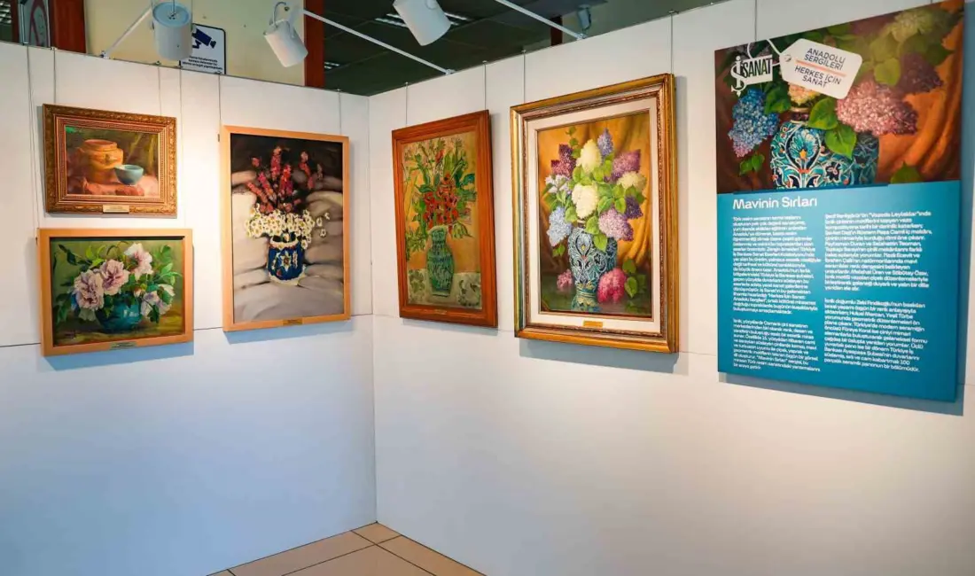 Türkiye İş Bankası İznik Şubesi’nde sergilenen “Mavinin Sırları” seçkisi usta