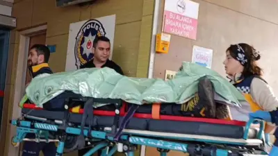 Bursa’nın İnegöl ilçesinde meydana gelen kazada bir otomobil, evin bahçe