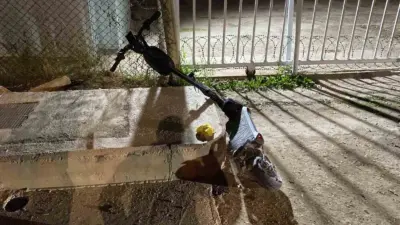 Bursa’nın İnegöl ilçesinde meydana gelen kazada otomobil ile çarpışan scooter