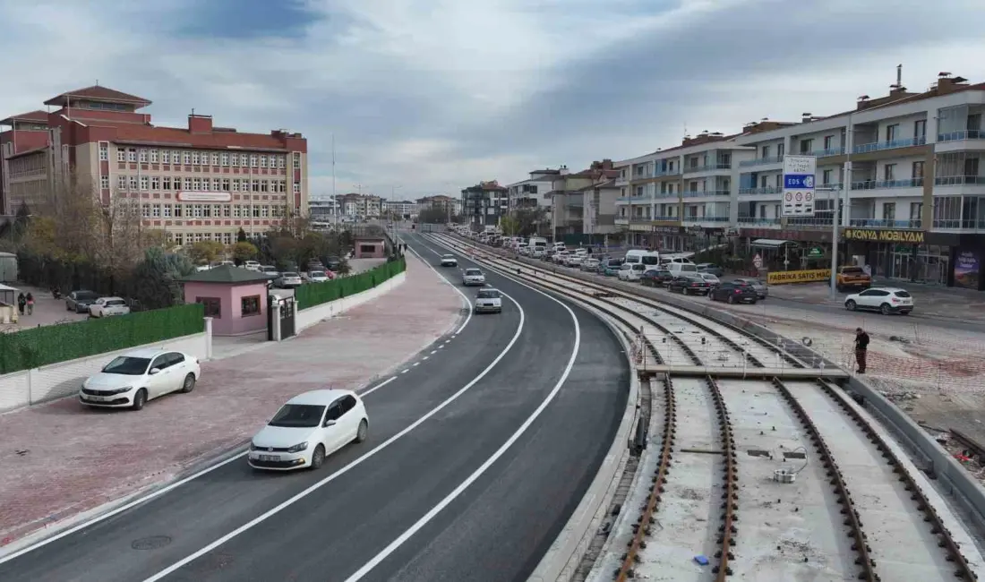 Konya Büyükşehir Belediyesi, Alaaddin-Adliye Tramvay Hattı’nın Şehir Hastanesi’ne bağlanması çalışmaları