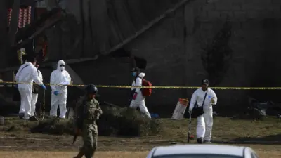 Meksika’nın başkenti Mexico City’de küçük bir uçağın düşmesi sonucu 7