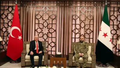 Milli Savunma Bakanı Yaşar Güler, Dışişleri Bakanı Hakan Fidan ve