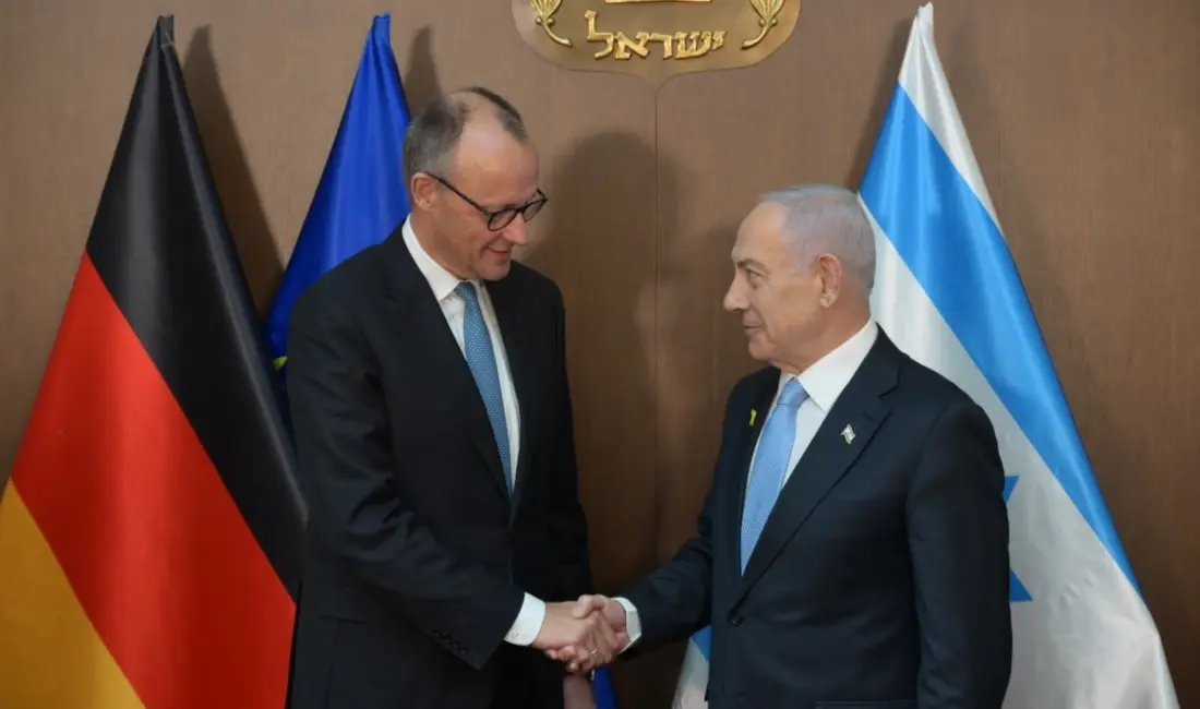 İsrail Başbakanı Binyamin Netanyahu, Kudüs’te Almanya Başbakanı Friedrich Merz ile