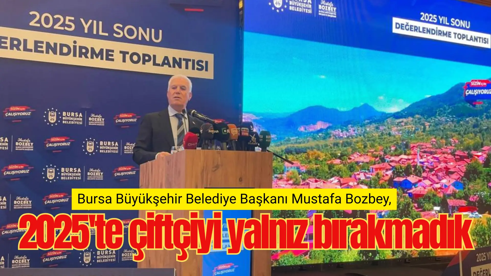 Bursa Büyükşehir Belediye Başkanı Mustafa Bozbey, bu yıl içinde 15
