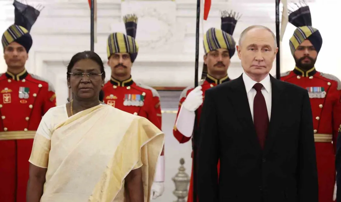 Rusya Devlet Başkanı Vladimir Putin, resmi ziyaret kapsamında bulunduğu Hindistan’da