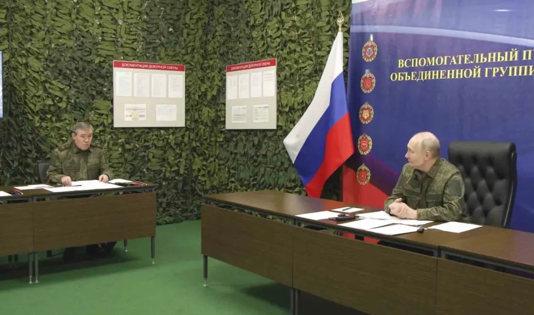 Rusya Genelkurmay Başkanı Gerasimov, Rusya Devlet Başkanı Vladimir Putin ile