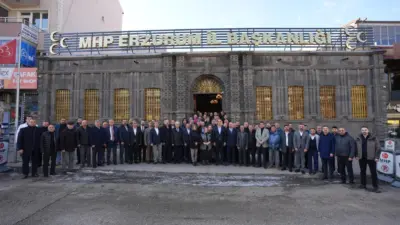 Milliyetçi Hareket Partisi (MHP) Erzurum İl Başkanlığı, sendika temsilcilerini kahvaltı