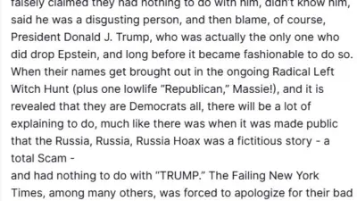 ABD Başkanı Donald Trump, Epstein belgeleri üzerinden yürütülen tartışmaların radikal