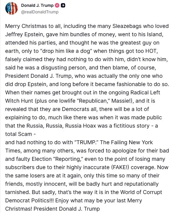 ABD Başkanı Donald Trump, Epstein belgeleri üzerinden yürütülen tartışmaların radikal