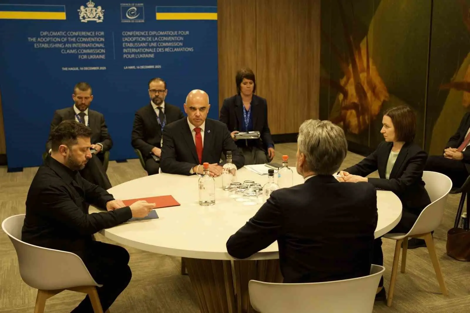 Hollanda’nın Lahey kentinde Rusya’nın işgali nedeniyle Ukrayna’da meydana gelen zararın