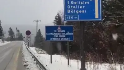 Meteoroloji Genel Müdürlüğü, Bursa’da sarı kodlu uyarıda bulunurken, Uludağ’ın zirvesinde