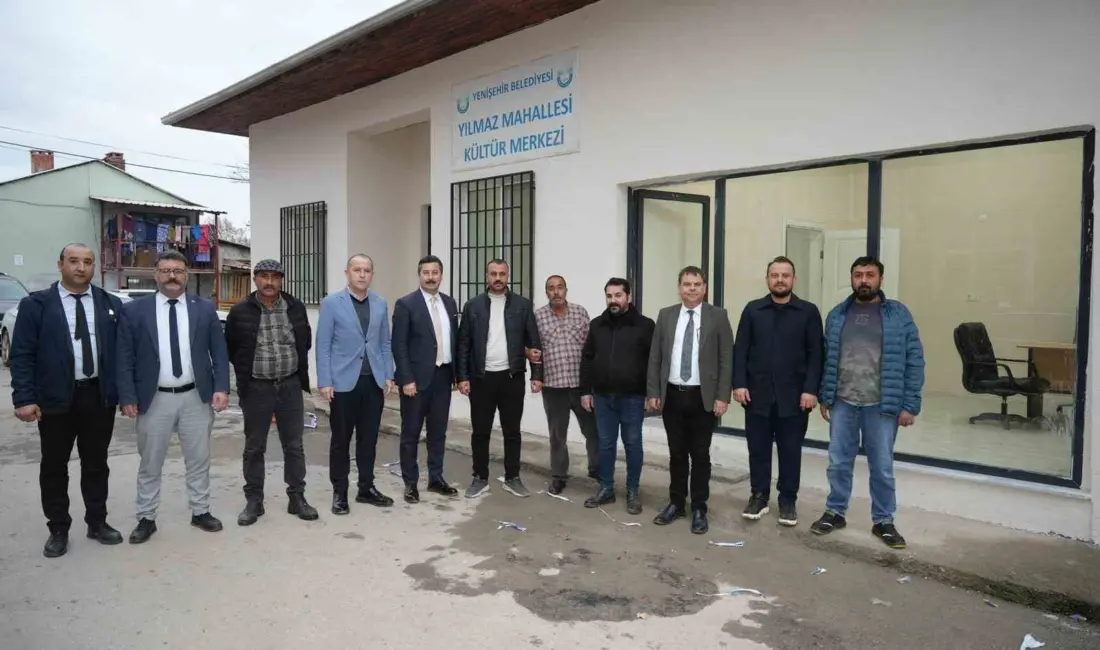 Yenişehir Belediye Başkanı Ercan Özel, Yılmaz Mahallesi’nde tamamlanan yenileme çalışmaları
