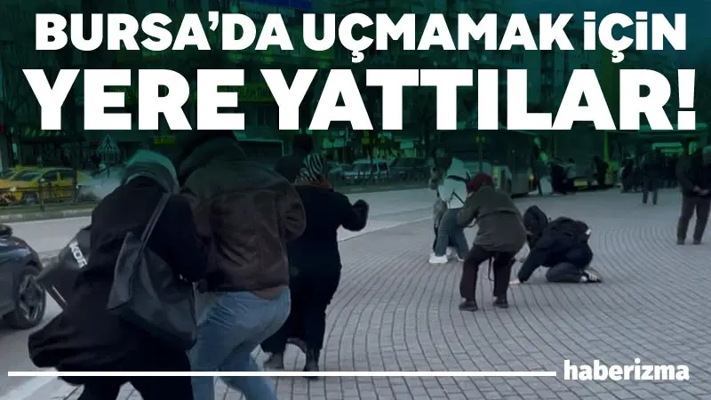 Bursa’da hızı saatte 75 kilometre hıza ulaşan lodos önüne geleni