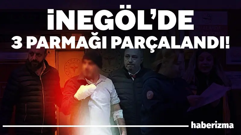 Bursa’nın İnegöl ilçesinde mobilya fabrikasında daire testere ile parça kesen