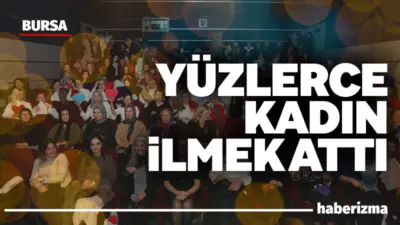 Bursa’da yüzlerce kadın aynı andı sinema salonunda toplanıp hem film