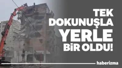 Diyarbakır’ın merkez Bağlar ilçesinde ağır hasarlı bina, yıkım esnasında 30