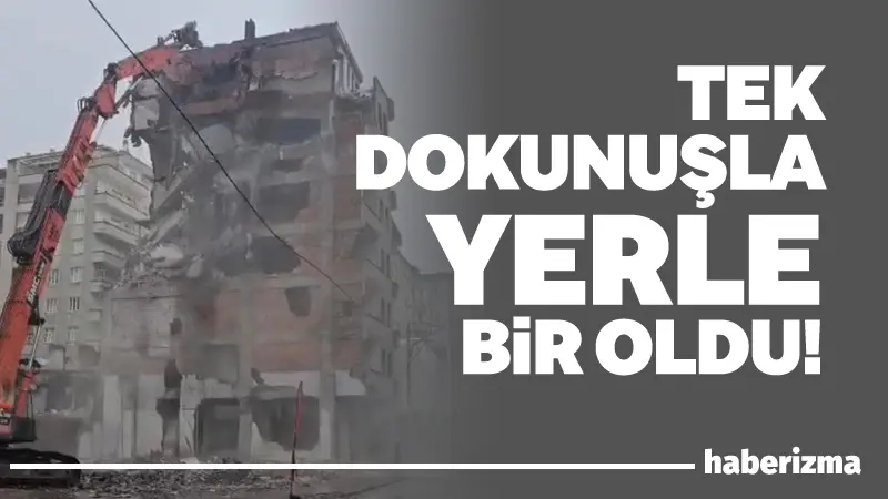 Diyarbakır’ın merkez Bağlar ilçesinde ağır hasarlı bina, yıkım esnasında 30