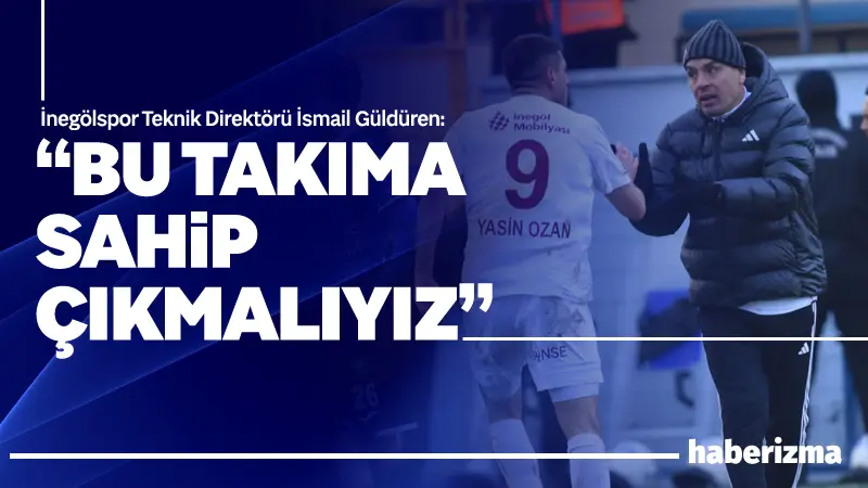 Sultan Su İnegölspor Teknik Direktörü İsmail Güldüren, Karacabey Belediyespor deplasmanında
