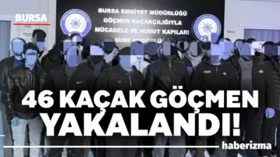 Bursa’nın Yıldırım ilçesinde, kaçak yabancı uyruklu şahısların çalıştırıldığı bir iş