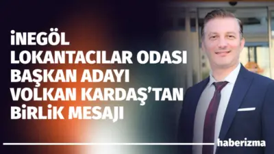 İnegöl Lokantacılar Odası Başkan Adayı Volkan Kardaş, düzenlediği basın toplantısında