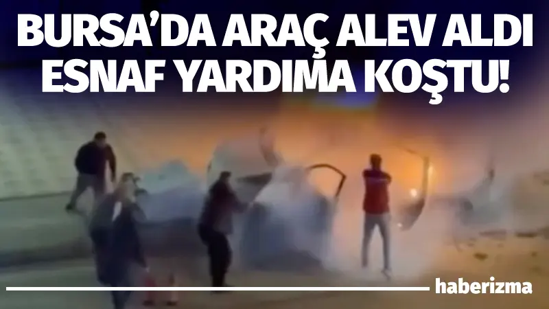 Bursa’nın Osmangazi ilçesine bağlı Soğanlı Mahallesi’nde akşam saatlerinde park halindeki