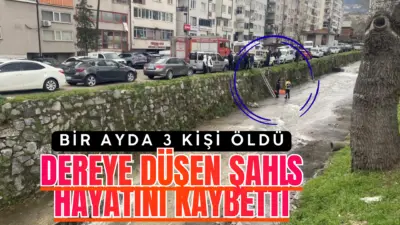 Bursa’nın Yıldırım ilçesinde dereye düşen 53 yaşındaki adam hayatını kaybetti.