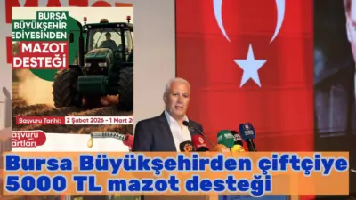 Bursa Büyükşehir Belediyesi, tarımsal üretimi desteklemek ve çiftçilerin girdi maliyetlerini