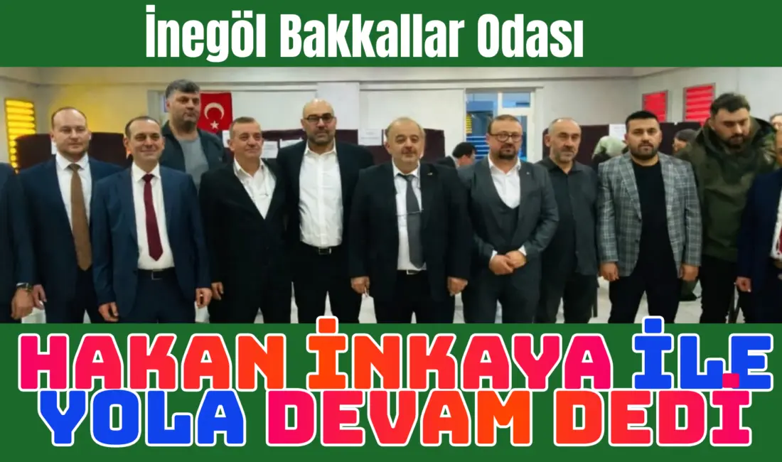 İnegöl Bakkallar odasının seçimleri yapılırken başkanlık için 2 aday yarıştı.