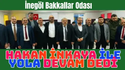 İnegöl Bakkallar odasının seçimleri yapılırken başkanlık için 2 aday yarıştı.