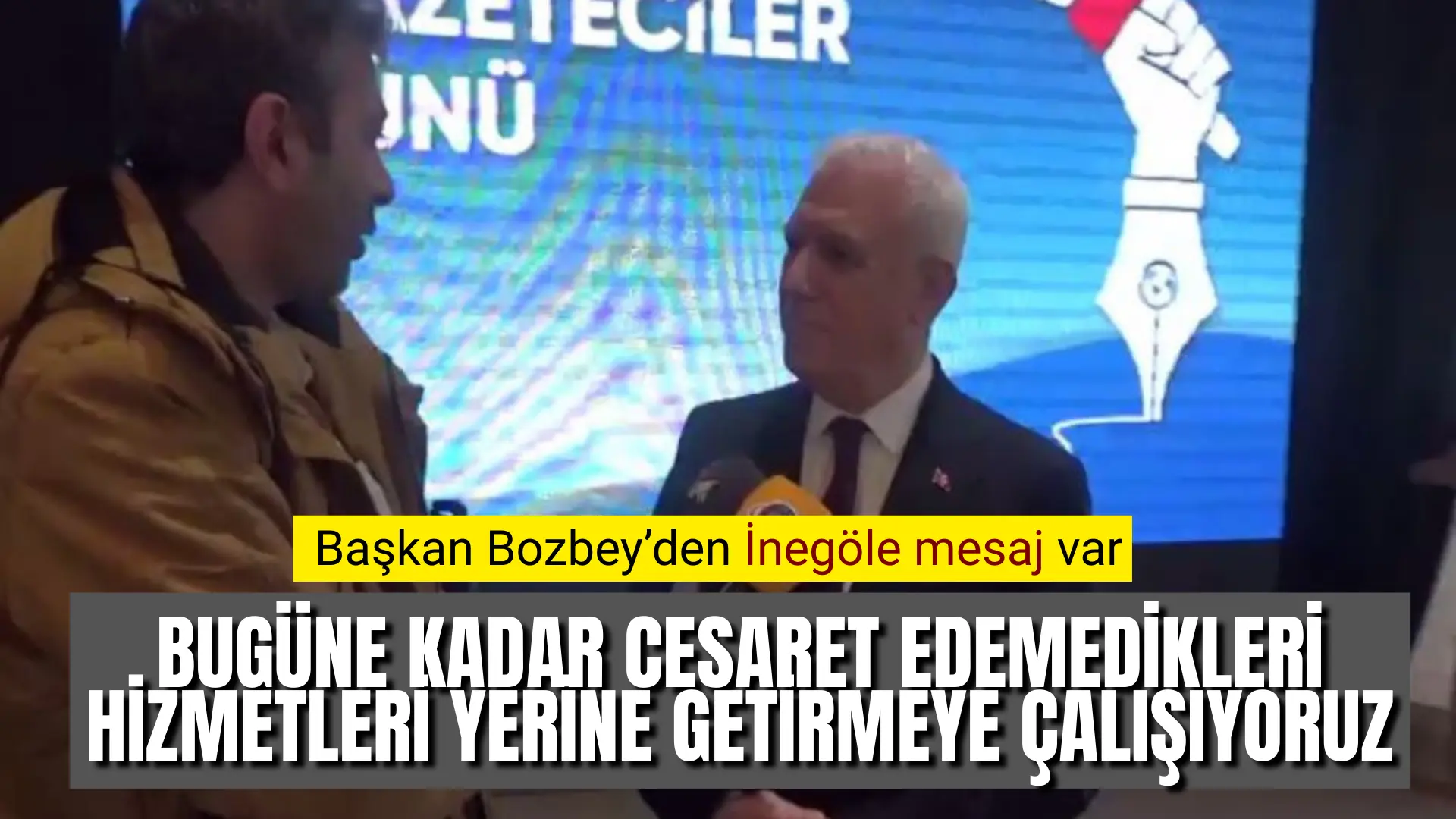 Bursa Büyükşehir Belediyesinin İnegöl’de çalışmadığı iddiaları üzerine Bursa Büyükşehir Belediye