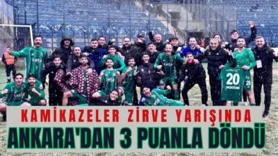 ÇANKAYA FK:1. KAFKASSPOR:2 3.Lig 1.Gurupta ilk yarıyı inanılmaz bir başarı