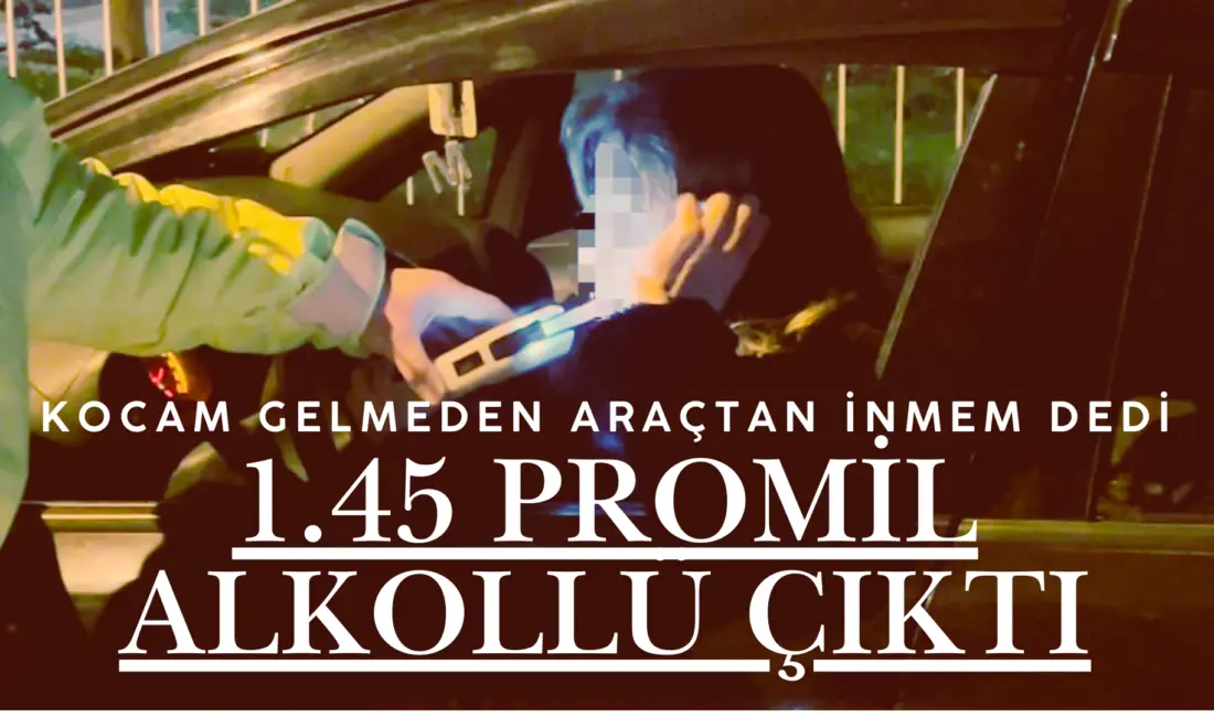 Bursa’da trafik uygulamasında durdurulan kadın sürücü, ‘Eşim gelmeden araçtan inmem’