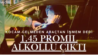Bursa’da trafik uygulamasında durdurulan kadın sürücü, ‘Eşim gelmeden araçtan inmem’