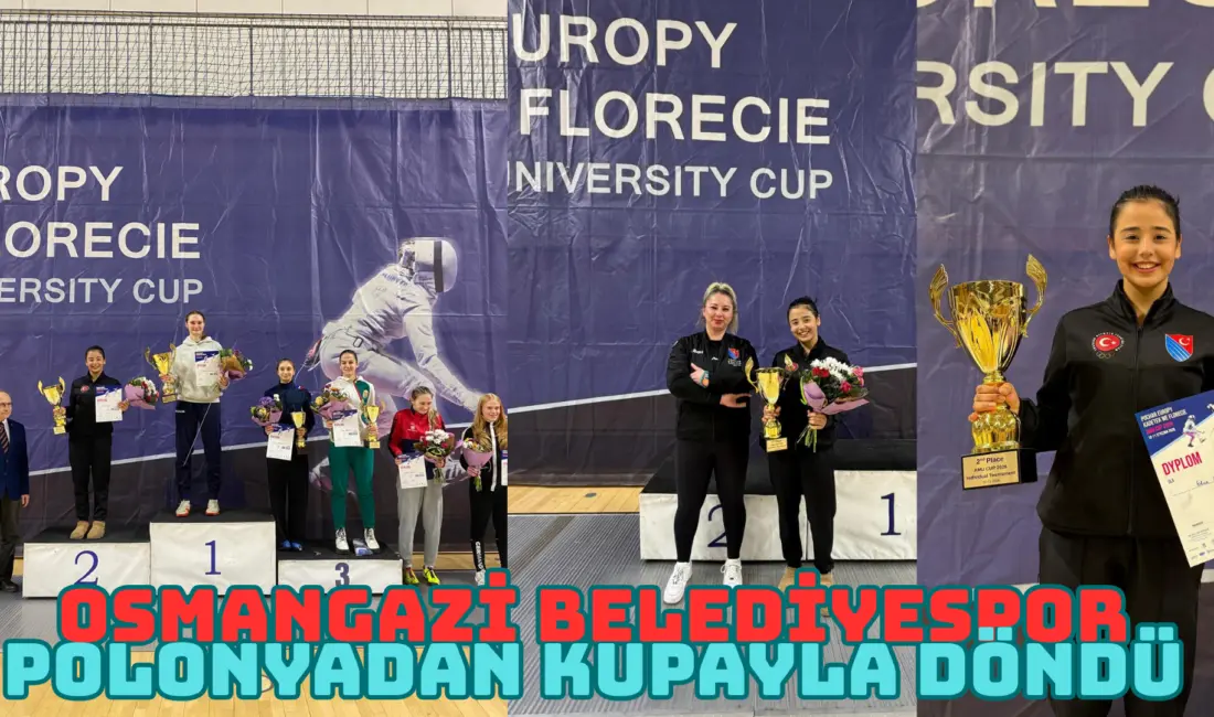 Osmangazi Belediyespor Eskrim Takımı sporcularından Elvin Günışık, Polonya’nın Poznan kentinde