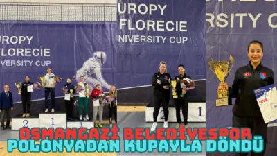 Osmangazi Belediyespor Eskrim Takımı sporcularından Elvin Günışık, Polonya’nın Poznan kentinde