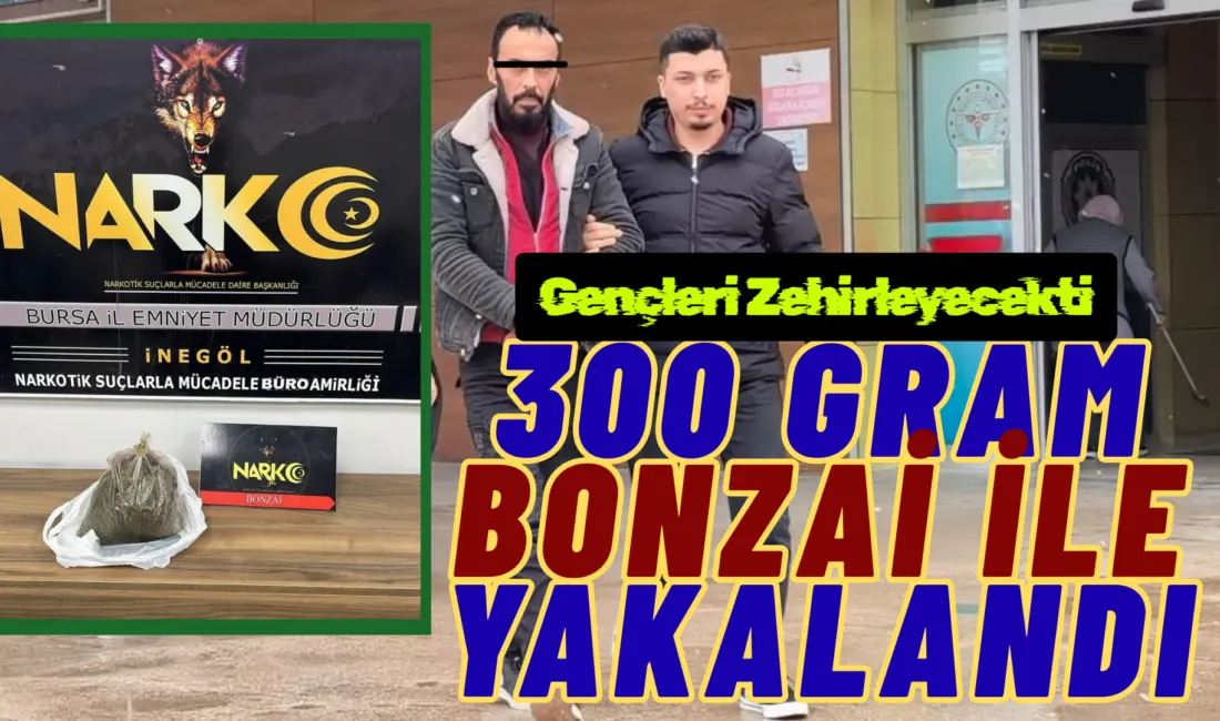 Bursa’nın İnegöl ilçesinde Narkotik Büro Amirliği ekiplerince bir eve düzenlenen