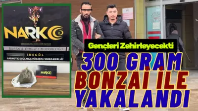 Bursa’nın İnegöl ilçesinde Narkotik Büro Amirliği ekiplerince bir eve düzenlenen